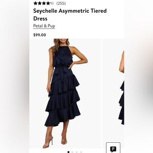 LIKE NEW Petal & Pup Seychelle Asymmetric Tiered Dress